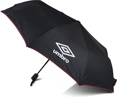 Umbro Paraplu - zwart/rood - polyester -55 x 100 x 100 cm- opvouwbaar - kleine paraplu - regenbescherming - zonwering