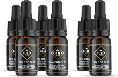 CBD Olie 20% CBDLabs - 2000MG CBD - 10 ml - Vegan - Op Basis van Biologische Hennepzaad Olie - 100% Natuurlijk - Circa 200 Druppels - Premium Product - Aanbieding 4 + 2 Gratis!