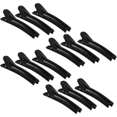 12 STUKS Haarkrulspelden Golf Pluizig Haar Permanent Staven Kruller Kapsalon Styling Tool zwart