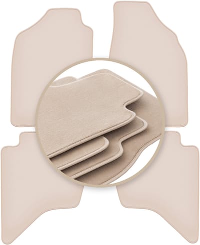 PREMIUM beige matten voor: Ford Ranger MK2 pick-up 2007-2012