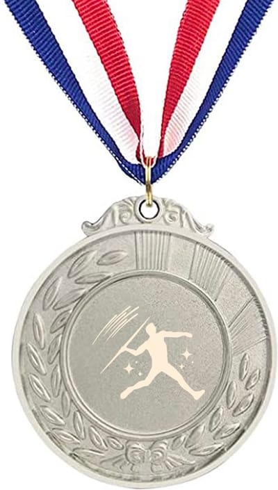 Akyol - atletiek medaille zilverkleuring - Atletiek - sporters - sprinten, springen, werpen, uithoudingsvermogen, competitieve sport.