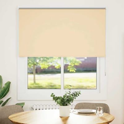 vidaXL - Rolgordijn - verduisterend - 130x150 - cm - stofbreedte - 126,6 - cm - beige