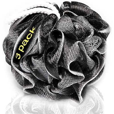 Grote Loofah Scrub Sponzen Set van 3 - Perfect voor Exfoliatie en Diep Reiniging van de Huid