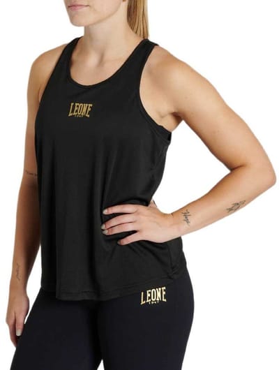 Leone1947 Dna Mouwloos T-shirt Zwart L Vrouw