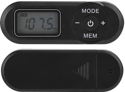 Dailygoody - FM-radio - Draagbare zakradio - Uitschakelgeheugen - Mini formaat - Digitale muziekspeler - 20 stations opslaan - Geschikt voor onderweg