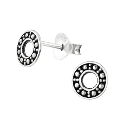 Aramat Jewels | Oorbellen | Zilveren Bali Oorbellen Rond - Open Cirkel | | | |6mm | Zilver | Kinderen, Volwassenen | Verkleurd niet