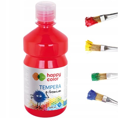 Happy Color Temperaverf 500ml - Donker Rood (nr 26)
