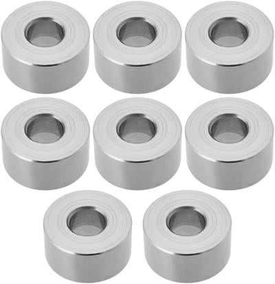 Dailygoods- Afstandshulzen 8 Stuks - 304 Roestvrij Staal - IDxOD 8,2x20mm - Hoogte 10mm - Schokbestendig - Duurzaam en Corrosiebestendig - Vulringen