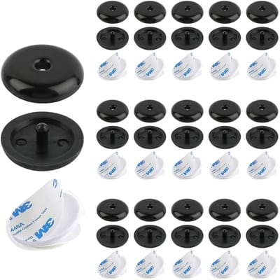 Dailygoods- Bevestigingsknoppen Zelfklevend - Montagegespen - Insectenbescherming - Vliegengaas - Clips Zonder Boren - Kunststof, Winddicht - Raamclips