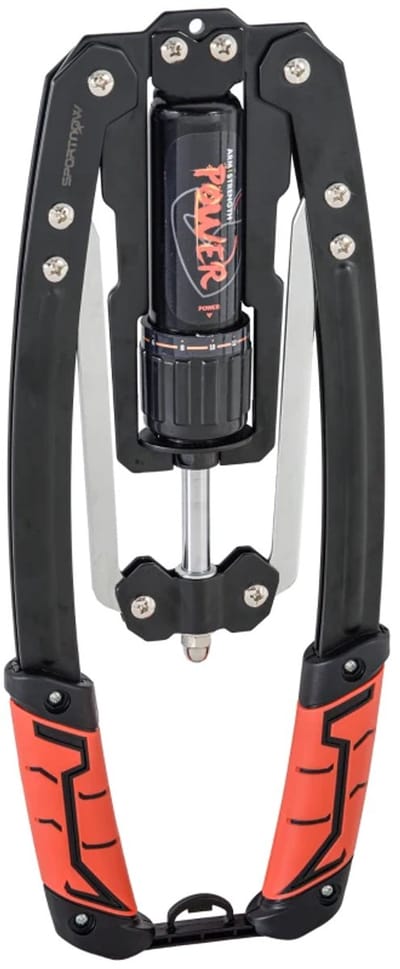 ower Twister - in Weerstand Verstelbaar van 10 - 200 kg - Armtrainer - Hydraulisch Armtrainingsapparaat - Fitness - Crossfit - Krachttraining - 43 x 16 x 5 cm - Zwart+Rood