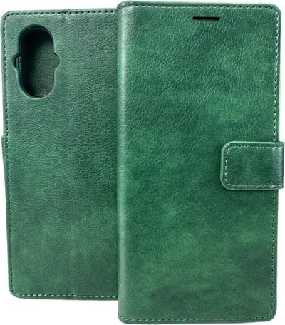 Portemonnee Bookcase Hoesje Geschikt voor: Oppo Reno 8 Lite - Groen