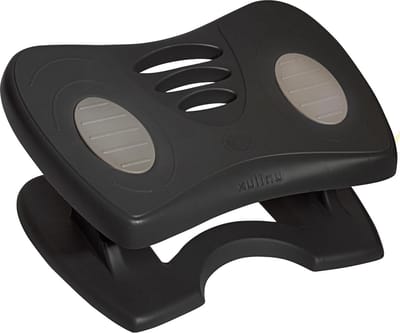 Hoogte Verstelbare en Antislip Voetensteun - Ergonomisch Zwart 43x33.7x12.2 cm