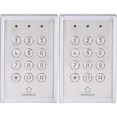 Renkforce RF-3422560 Codeslot Opbouw (op muur) IP65 Met verlicht toetsenbord