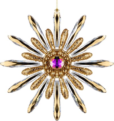Goodwill Kerstbal-Ster Goud D 12 cm Voordeelaanbod Per 2 Stuks