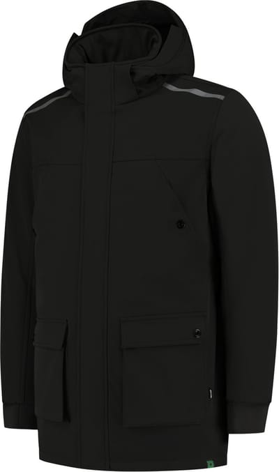 Tricorp Winter Softshell Parka Rewear 402713 - Zwart - 3XL