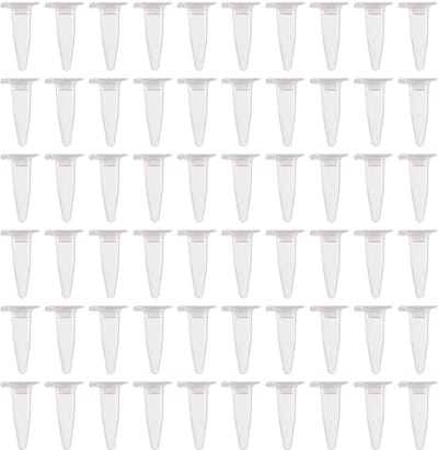 Dailygoods- Centrifugebuisjes 0,2 ml - Kunststof - Gegradueerd - Transparant - Kliksluiting - Geschikt voor laboratoriumgebruik - Microtubes