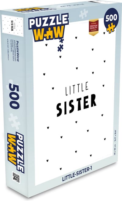 Puzzel Meisjes - Zusje - Little sister - Spreuken - Quotes - Legpuzzel - Puzzel 500 stukjes
