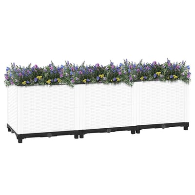 vidaXL - Plantenbak - verhoogd - 120x40x38 - cm - polypropeen