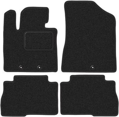 Wielganizator WLG-CARLUX-ANTHRA Serie - Auto Vloermatten - Antraciet - Polipropyleen - Duurzaam
