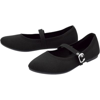 ESMARA Opvouwbare dames ballerina's (Zwart, 36)