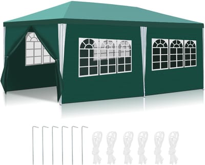 Garden Partytent met Zijwanden - Paviljoen - 3x6 - Waterdicht - Groen