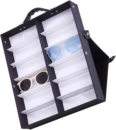 Brillen Opbergkoffer - Sieraden Display - Veilige Opslag - Draagbaar Lichtgewicht - 37x47cm