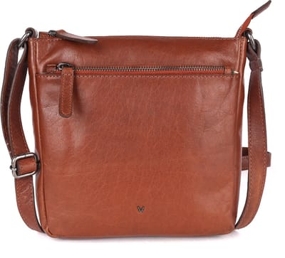 8,25 Inch Echt Leren Crossbody Slingtas voor Dames – Trendy Casual & Kantoor Tas met Verstelbare Schouderriem