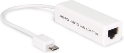 Hamlet ADAPTER MICRO USB-LAN 10/100 Micro-USB B RJ-45 Wit
