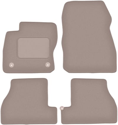 Beige veloursmatten voor: Ford Focus MK3 USA sedan, stationwagen (2010-2019)