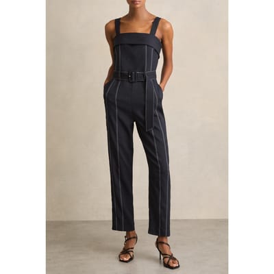 Reiss Structured Jumpsuit Navy Taglia: 4 | Tute Outlet | Donna | Blu