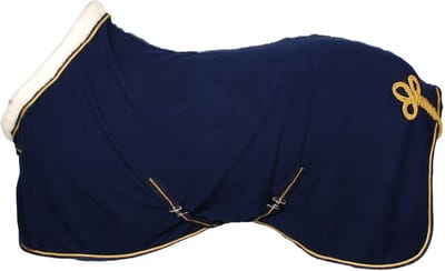 Pagony Collar II Showdeken - Paardendeken - Maat: 175 - Donkerblauw - Fleece