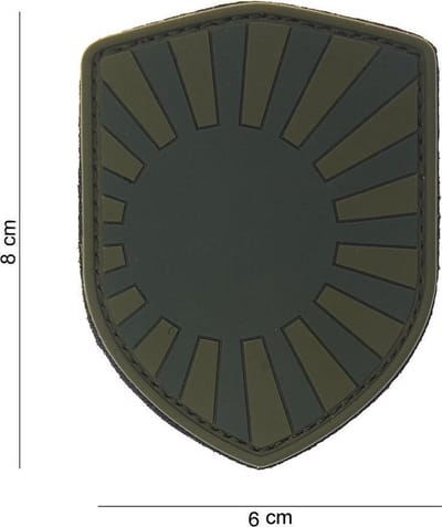 101 Inc Embleem 3D Pvc Schild Japanse Oorlog Groen  10016