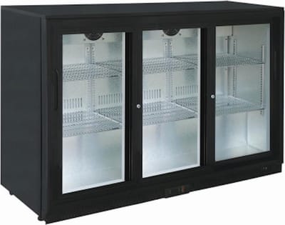 Saro barkoeling met 3 schuifdeuren - LED verlichting - Drankenkoelkast - model BC 320 SD