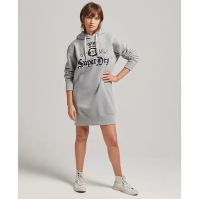 Jurk sweat met kap voor vrouwen Superdry Pride In Craft