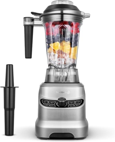 Krachtige Blender - Mixer Keukenmachine - Smoothies Maken - 8 RVS Messen - 185 Liter - Grijs