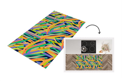 Keukenloper - Loper keuken - Jungle - Patronen - Abstract - 120x60 cm - Keukenloper vinyl