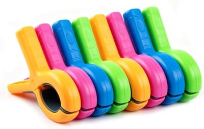 8 stuks handdoekklemmen voor strandligstoelen, grote wasknijpers, winddichte strandhanddoekclips, sterke handdoekclips, strandklemmen voor ligstoelen, badhanddoek, cruise, vakantie, strandaccessoires