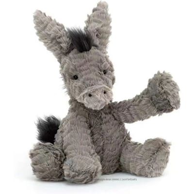 234060Cm Schattige Ezel Pluche Speelgoed Lieve Grijze Ezel Pluche Poppen Gevuld Zacht Dier Voor Baby Peuter Verjaardag Kamer Decoratie Cadeaus about 23cm wit