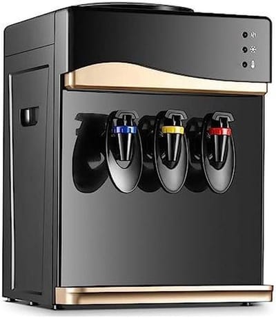 Waterdispenser Roestvrij Staal - Drankkoeler Bureau - Snel Dranken Bereiden - 6 Minuten Opwarmtijd - Compact Ontwerp - Zilver