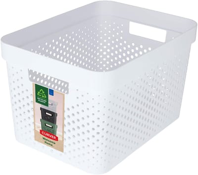 Curver Infinity Recycled Dots Opbergbox - 17 liter - wit