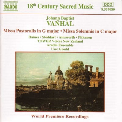 Aradia Ensemble, Uwe Grodd - Vanhal: Missa Pastoralis, Missa Solemnis (CD)