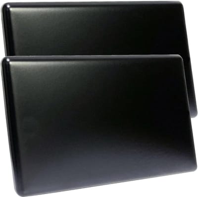 Blindafdekking Dubbel - Afdekplaat Wand - Muur Reparaties - Schroefloos Ontwerp - 185 x 100 mm - Zwart
