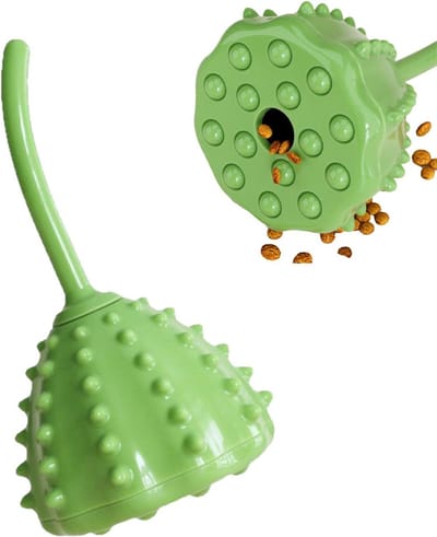 Hondensnoepdispenser - Interactief hondenspeelgoed - Langzaam voeren - Bijtbestendig kauwspeelgoed - 165 cm - Groen