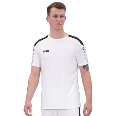 Jako Power Shirt Korte Mouw Heren - Wit | Maat: S