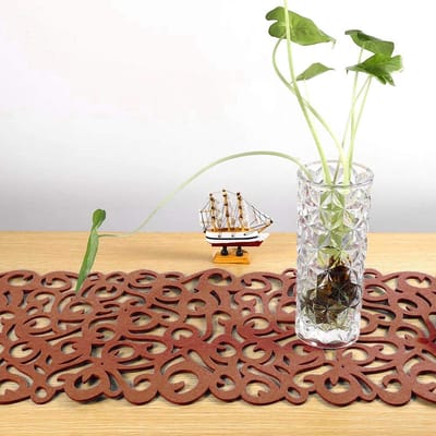 Dailygoods- Tafelloper Vilt - Rechthoekige Tafelkleed - 7 Kleuren - Hittebestendig - Duurzaam - 102 x 29 cm - Rustieke Decoratie