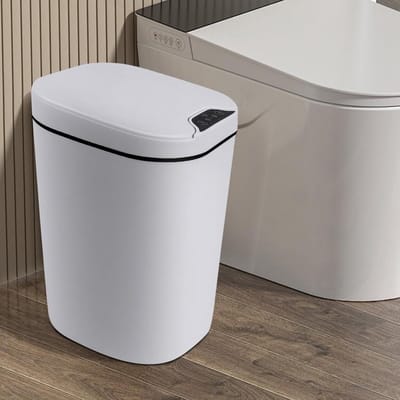 Automatische Afvalbak met Sensor, 10 Liter Capaciteit, Elektrisch Deksel voor Slaapkamer en Woonkamer, Slimme Oplossing voor Huishoudelijk Afvalbeheer
