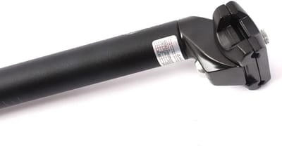 BMX Zadelpen - Onderdeel Fiets - BMX Rijden - Lichtgewicht Aluminium - 350mm 25.4mm - Zwart