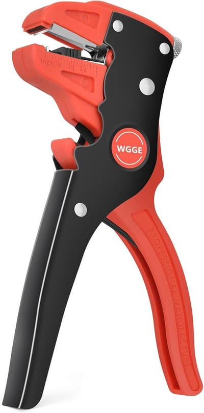Automatische Draadstripper - Elektrisch Gereedschap - Kabels Strippen - Zelfinstellend - 10-24 AWG - Rood Zwart