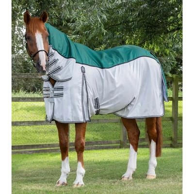 Paardenvliegendeken met surcingles Premier Equine ShowerTex 0 g