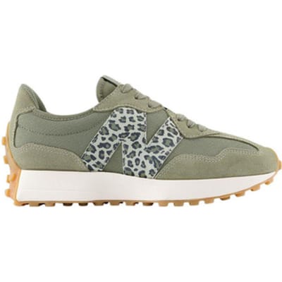 Lage Sneakers New Balance Baskets 327 kaki daim et textile